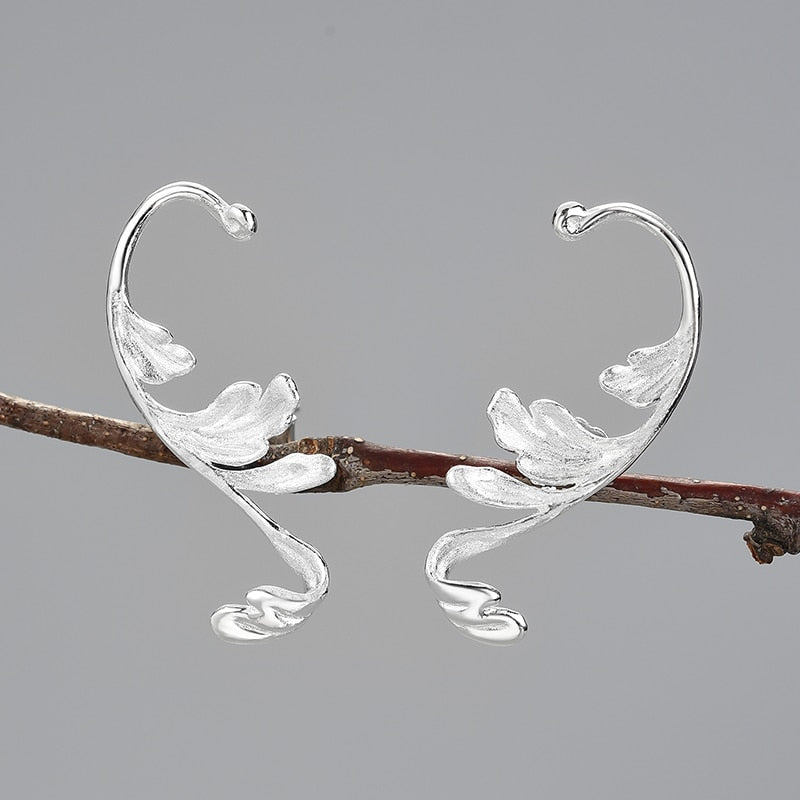Acanthus Leaf Stud Earrings